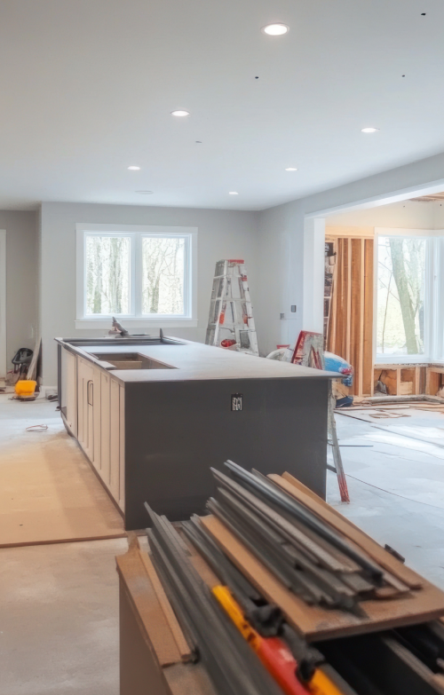 Rénovation salon dans une maison à Versailles 78