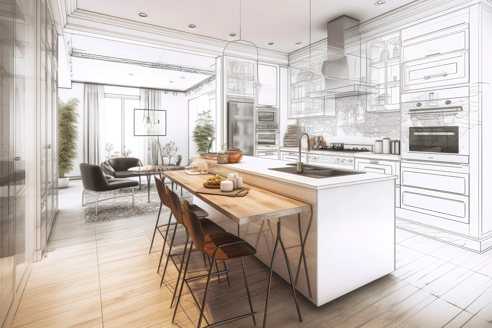 Rénovation et aménagement d'espaces intérieurs à Versailles (78) par l'entreprise ABRP