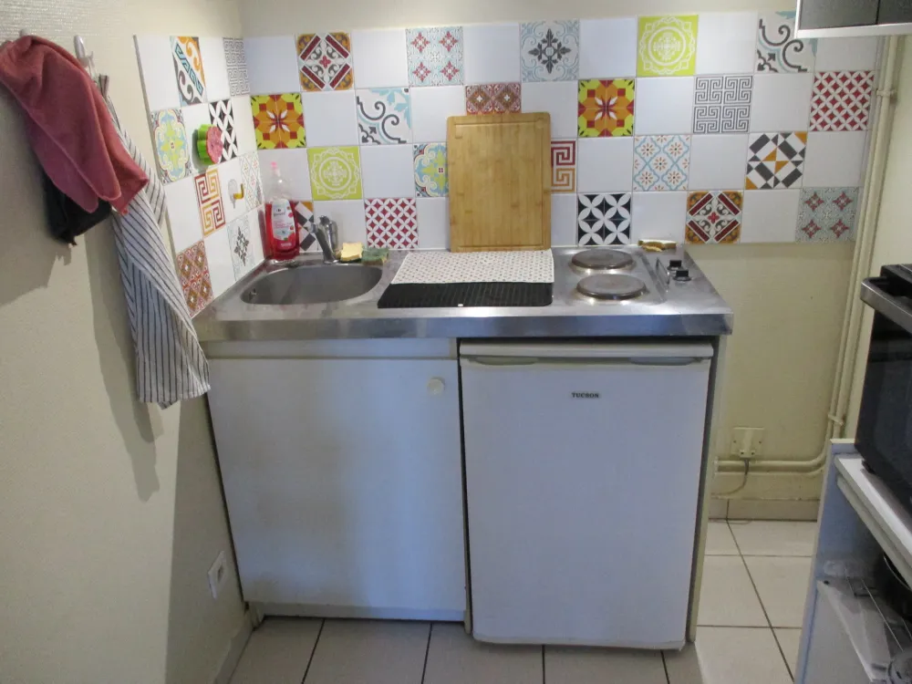 L'ancienne kitchenette avant le début des travaux